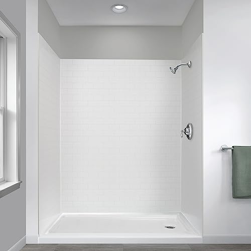 Miseno MSW786032 ReadySet 60\" X 32\" X 78\" Five Panel Alcove Shower Wall Kit - White Tile