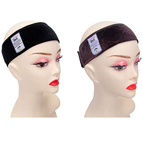 GEX Flexible Velvet Wig Grip Wig Band Scarf Head Hair Band Adjustable Fastern