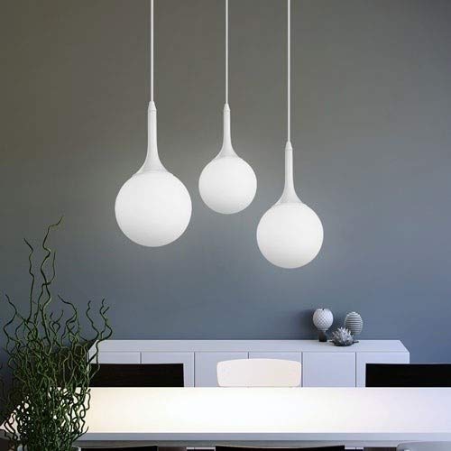 Plafond light led anti éblouissement avec globe suspendu opaque E27