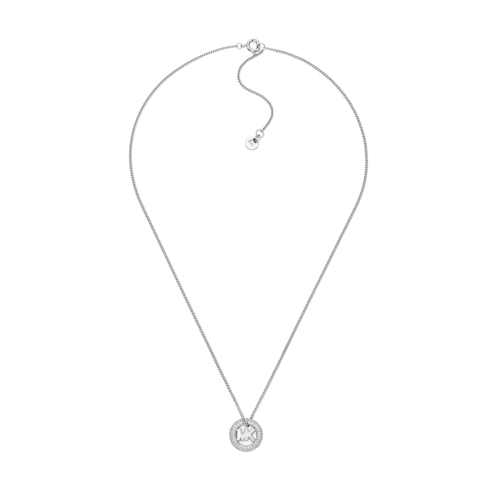 Michael Kors Premium Women's Silver-Tone Brass Necklace, MKJ8546040