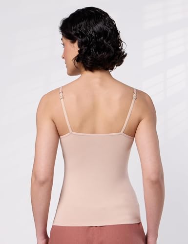 Image of Symbol Premium Women's Modal Elastane Stretch Camisole with Adjustable Straps | Anti Microbial Finish