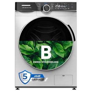 HEINNER HWDM-M1014IVKB Waschtrockner Combo – 10 kg Waschen / 7 kg Trocknen, 1400 U/min, 15 Programme, LED-Touch-Display, Inox-Finish, Energieklasse A, 5 Jahre Garantie