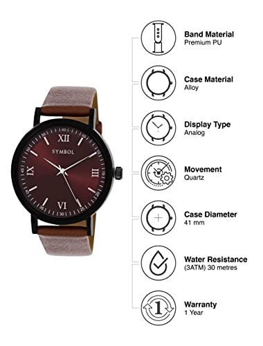 Image of Amazon Brand - Symbol Analog Men's Watch (Dial Colored Strap)