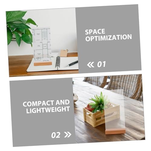 5 Présentoirs Acrylique Transparents pour Bureau et Restaurant