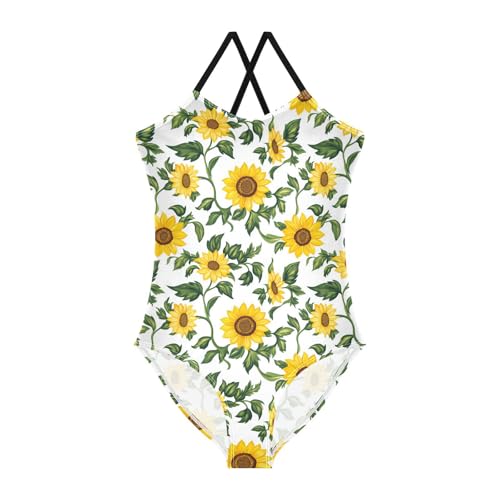 KLL Girl's Swimsuit 1 Piecing Beach Swimwear Teen Bathing Suits for Girls