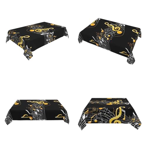 Nappe rectangulaire note de musique colorée durable 137 x 183 cm - 7