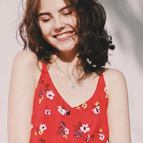 Bff Necklace For 2, Cat Matching Necklace 925 Sterling Silver Cute Animal Puzzle Best Friends, Sister Necklace Set For 2 Jewelry Gifts For Women Girls #TOP4