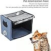 مرذاذ الحيوانات الأليفة Nest Cat Dog Atomization Box Oxygen Chamber Collapible Hands Portable Inhalation Machine Small Pet Nebulization Oxygen Inhalation Box ICU Cage