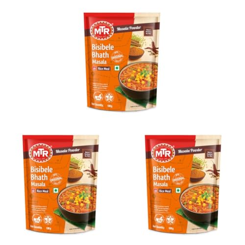 Image of MTR Bisibelebath Masala | Traditional Masalas | Rich Wholesome Rice Masala | 100g (Pack of 3)