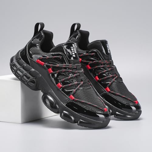 Image of Men's Walking Running Shoes Slip On Sneakers Non Slip Athletic Sports Tennis Fitness Casual Workout Gym Shoes Lightweight Trainers Fashion Soft Comfortable Shoe