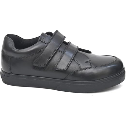 Black Formal Leather School Shoes Boys