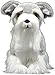 Rcsinway Peluche Schnauzer standard realistico da 23 cm peluche peluche cucciolo peluche animale vero cane giocattolo regalo (dimensioni: 20 cm - 25 cm, colore: Schnauzer standard)