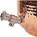 Indian Handmade Hand Hammered Pure Copper Water Dispenser Pot 4 Liter Ayurveda Healing Water Storage Tank Copper Bottle Mug Pitcher With 2 Hammered Glasses