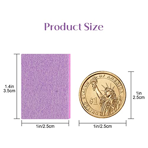 Cgbe Mini Nail Buffer Block 180/100 Grit Sponge Nail Polish Sanding Buffer Strips Nail File Blocks Manicure Tools 50Pcs (Pink-Purple) #TOP6