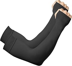 MIZUNA Sun Protection Arm Sleeves Hand gloves For Men & Women,Thumb Holes UPF 50 Arm Cover for Biking,Cricket,Cycling, Golf, Outdoor Sports