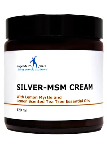 La crema Plata-MSM con aceites esenciales de limón mirto y de limón del árbol del té - 120 ml
