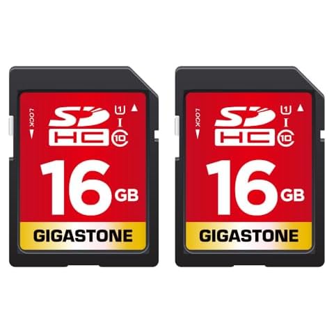 Gigastone 16GB SDHC Memory Card, Pack of 2 Cover