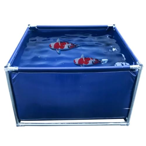 Piscinas Desmontables, Exterior Estanque De Peces De Lona, Personalización Del Tamaño Uso Doméstico, Piscina Prestar Ayuda, Con Salida De Drenaje, Refuerzo Y Estabilidad Mascota, Niño Amigable(400x150
