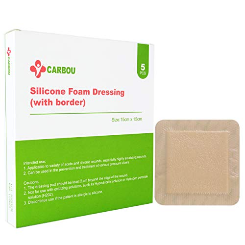 Carbou 10Pcs Silicone Foam Dressing 6
