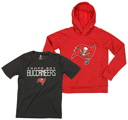 Outerstuff NFL Youth Hoodie and Tee Set, Tampa Bay Buccaneers, XL (20)