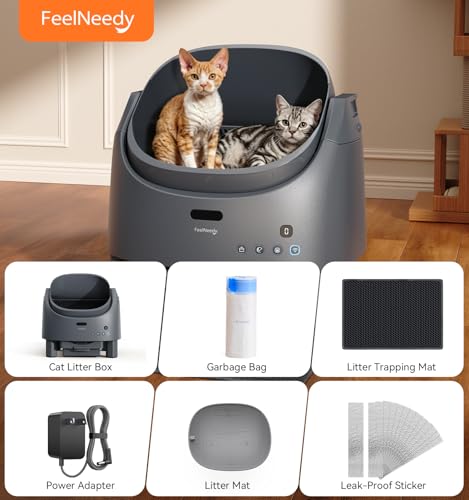 FeelNeedy Automatic Litter Box – App-Connected Rake Self-Cleaner with Safety Sensors — view 11