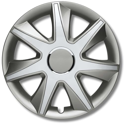 Albrecht 16 Zoll Radkappen grau/Silber für Stahlfelgen - Run Radzierblenden aus hochwertigem Kunststoff - Langlebige Radblenden in originaler Albrecht Verpackung - Made in EU