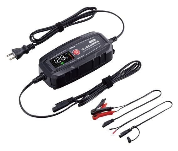 セルスター バッテリー充電器 DRC-310 デジタルディスプレイ搭載 6V / 12V対応 出力電流(最大):0.8A/1.5A/3A 自動充電制御 パルス充電機能 フロート充電+サイクル充電 簡単操作 CELLSTAR