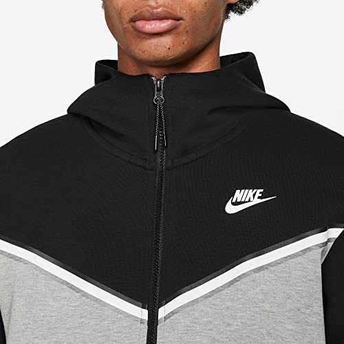 Tech Fleece Full Zip Hoodie - Black/Grey by NIKE4