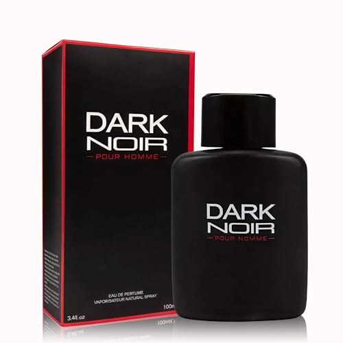 Image of Men's Cologne Dark Noir with Lavender, Wormwood Oil, Patchouli Scent Eau De Toilette Spray,Long-Lasting Perfume for Men Great Holiday Gift, 3.4 Fl Oz /100 Ml