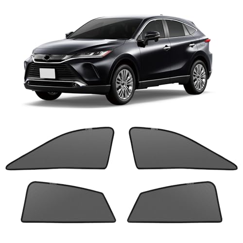 新型 ハリアー 80系 メッシュカーテン マグネット式 遮光 換気...