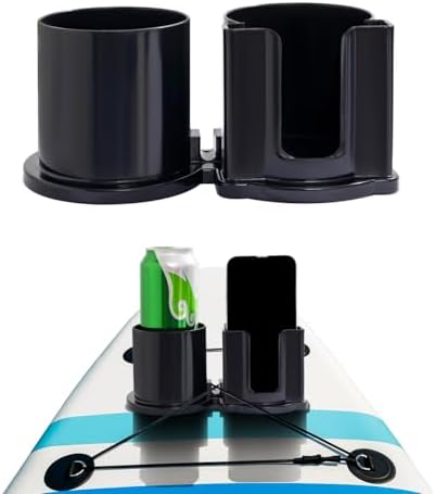 Paddleboard Cup Holder, Kayak Drink Holder for Paddle Board Cup and Phone Holder, Sup Surfboards Canoes Kayak Paddle Board Accessories for Types of Cup Bottle Drink