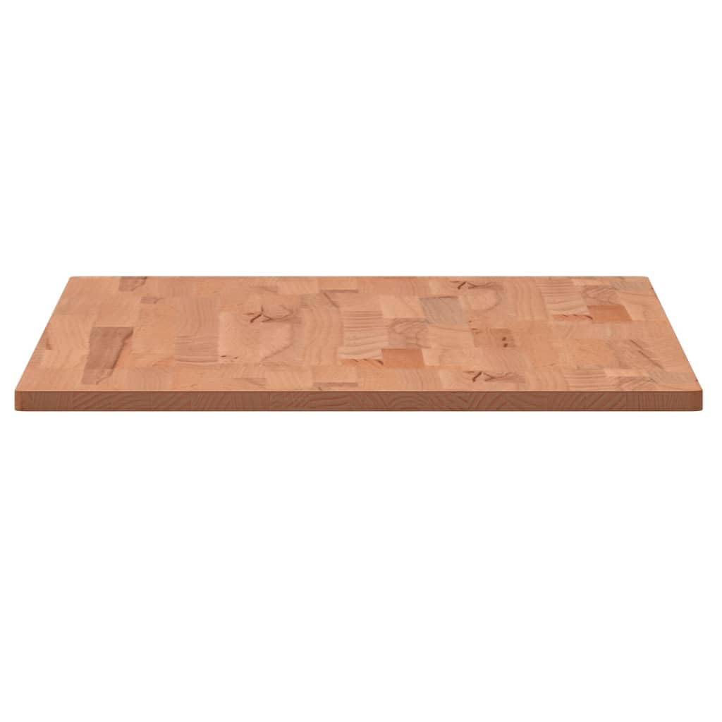 Piano per Scrivania Rettangolare in Legno Massello di Faggio Naturale, Robusto Piano di Ricambio per Scrivania, Banco da Lavoro e Tavolo da Pranzo, Superficie di Lavoro (80 x 40 x 1,5 cm)