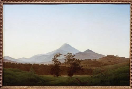 Paysage de montagne bohème pour décoration chambre : l'art mural de Caspar David Friedrich