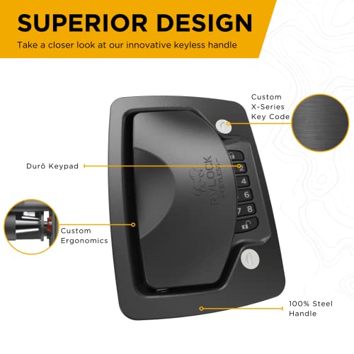 RVLock Atlas Keyless Handle for Class A and C Motorhomes