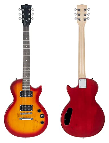 McGrey Rockit guitare électrique simple encoche set complet Orange Burst - Les Beatles, Paul McCartney, John Lennon, RIngo Starr, George Harrison McGrey Rockit guitare électrique simple encoche set complet Orange Burst – Image 3
