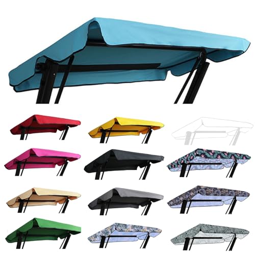 Universal Sonnendach für Hollywoodschaukel Dach-Plane für Garten-Schaukel Dachplane Ersatzdach (Blau)