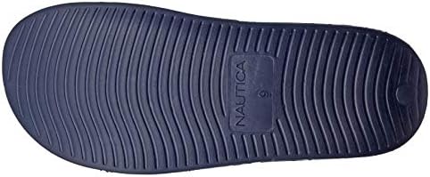 Nautica Men's Shower Sandals Open Toe Soft Slide House Slipper for Indoor & Outdoor-Compara-Navy-Size-12 | Image 4