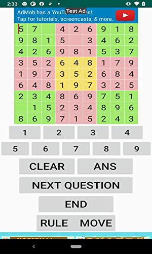 number place of 9 by9