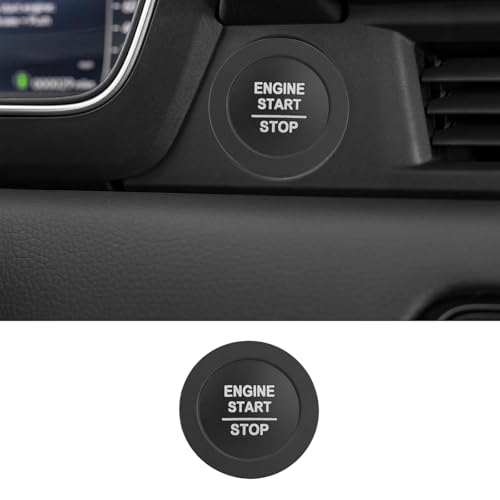 Image of for Honda 2026 Passport Interior Accessories, Aluminum Alloy one-Button Start Cover /Ring, air Conditioning knob, 5-piece Set (Black)
