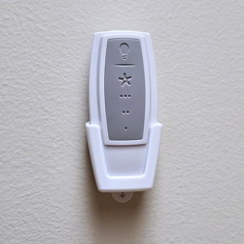 Fan Remote Holder Wall Mount Bracket for Hampton Bay 343-668 and 99110 Universal Ceiling Fan Remote Control (1 Pk White) - Image 3