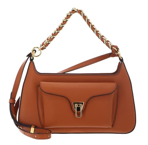 Sac à épaule bandoulière Coccinelle Beat cuir noir élégant pour femme