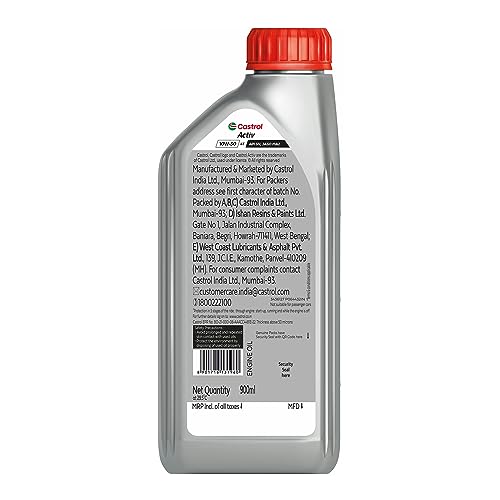 Image of Castrol Activ STOP-START 10W-30 4T Synthetic Engine Oil for Bikes 900ML | 3X Protection | With Actibond Technology | Engine Protection for bikes | JASO MA2 (Pack of 2)