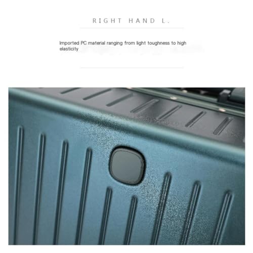 Suitcase Luggage Aluminum Frame Box PC Aircraft Wheel Suitcase Password Boarding Suitcase Luggage Trolley Box Luggage(Bianca,26in)3