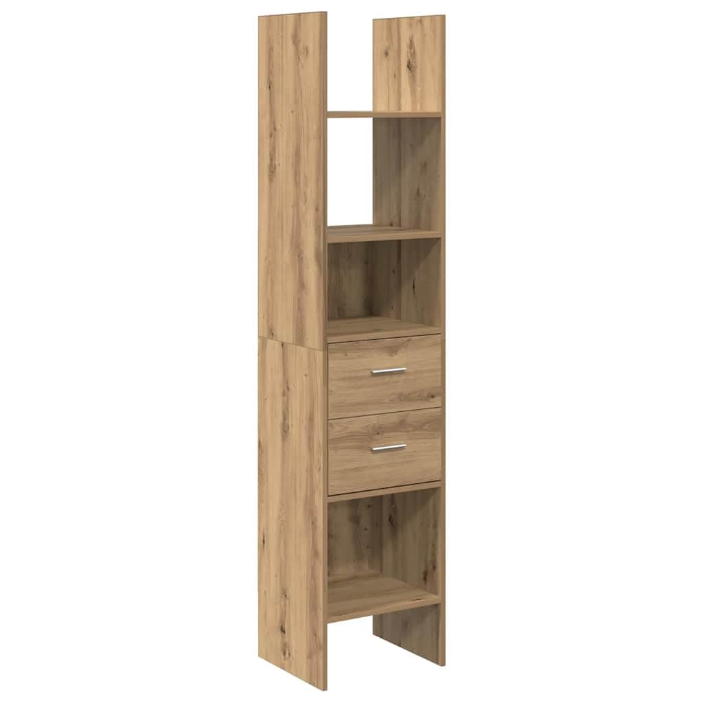 Generisch Bücherregal Artisan-Eiche 40 x 35 x 180 cm Holzwerkstoff,Möbel,Regalsysteme,Bücherregale Bücherschränke-875440