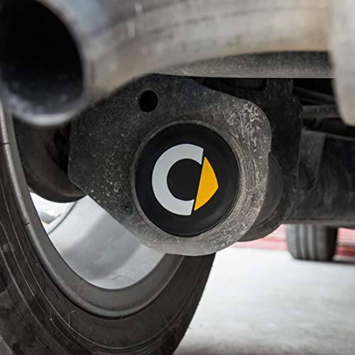 SHIFENG Gummi-Stopper für Smart Fortwo 453 451 450 Auto-Chassis hintere Rohrleitung wasserdichter Abdeckstopfen Autozubehör (schwarz mit C-Logo)