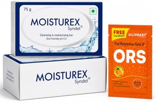 Moisturex Syndet Cleansing & Moisturizing Bathing Bar (75 gm) (Pack of 2)