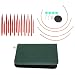 Circular Knitting Needles Set, 18pcs Aluminum Interchangeable Needles Set with Position Buttons Extended Connection Tool and Storage Bag