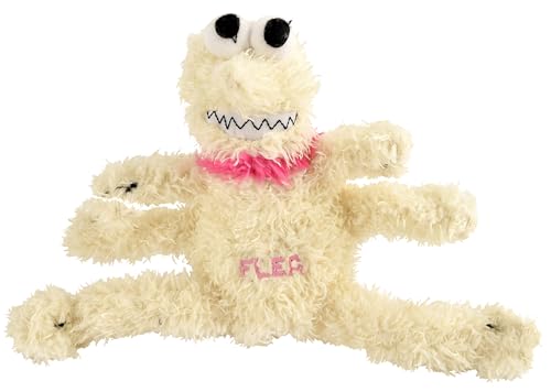 Multipet's 6-Inch Plush Flea Dog Toy, Medium (Assorted Colors)