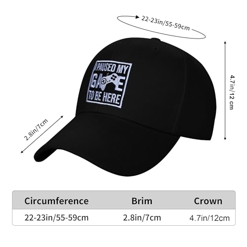 Image of Embroidered Baseball Cap for Women Men Adjustable Baseball Hat Black Baseball Cap Trucker Hat