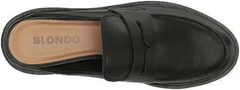 Blondo Women's France Waterproof Loafer, Black Leather, 9 | Image 4